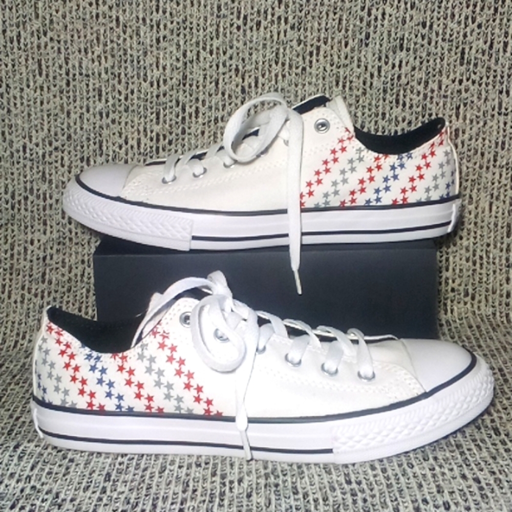 NWOT Converse Americana Junior Chuck Taylor All Star Low Top Oxfords 651675F Rar